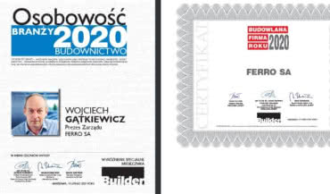 Wyróżnienia Builder Awards 2020 dla FERRO