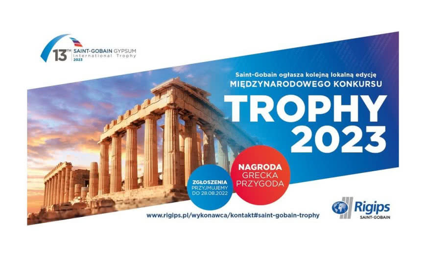 Konkurs GYPSUM TROPHY dla firm wykorzystujących rozwiązania ISOVER, RIGIPS, WEBER