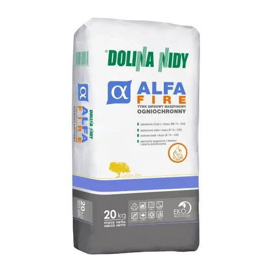 ALFA FIRE - tynk gipsowy maszynowy ogniochronny 