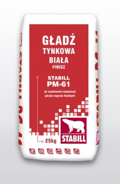Gładź tynkowa biała Finisz Stabill PM-61