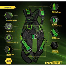 Szelki bezpieczeństwa P-500 PRO-FIT