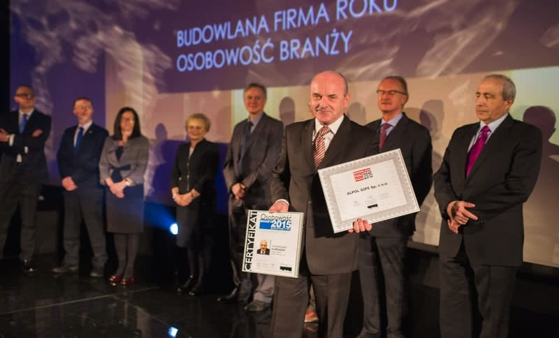 Alpol Gips Sp. z o.o. uhonorowana tytułem Budowlanej Firmy Roku
