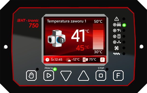 Sterownik HT750 do kotłów dużej mocy na ekogroszek Biocarbon Max