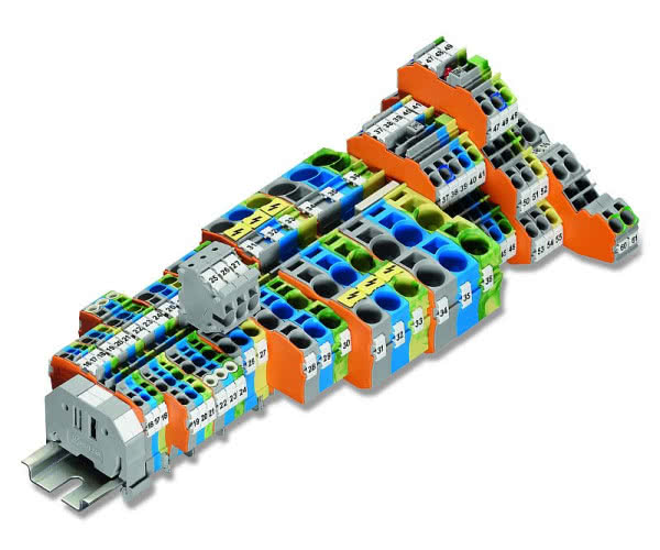 Złączki listwowe TOPJOB® S z bezpieczną technologią zacisku Push-In CAGE CLAMP®