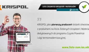 Krispol na liście Zielonych Urządzeń i Materiałów dedykowanych